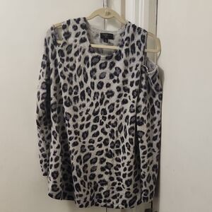 Charter Club Cashmere Sweater in Gray and Black
